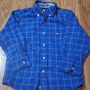 Tommy Hilfiger- Blue Plaid Boys Shirt